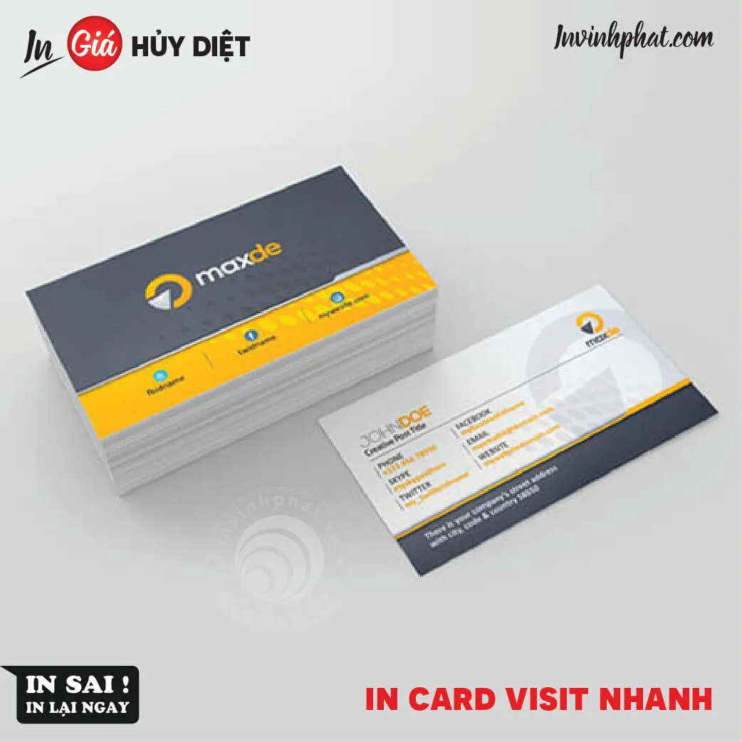 Công nghệ in ấn card visit