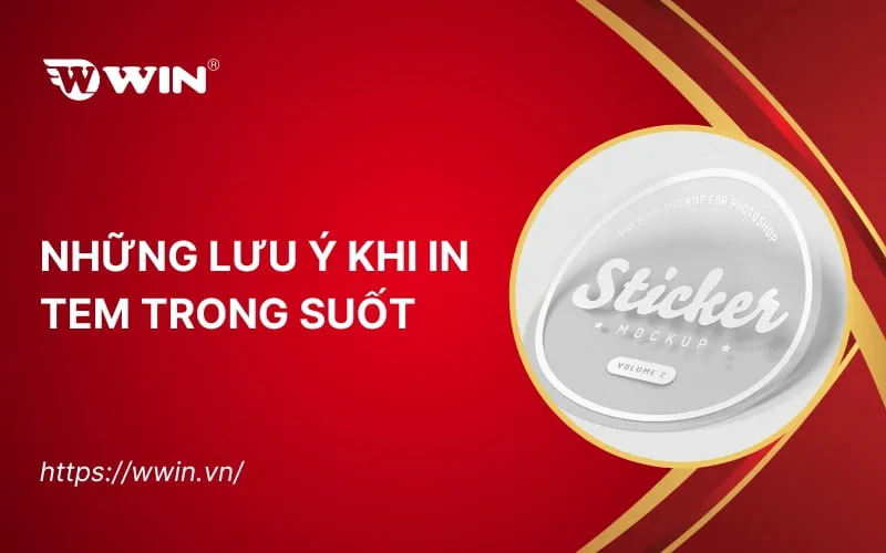 Decal trong suốt ứng dụng trong in ấn