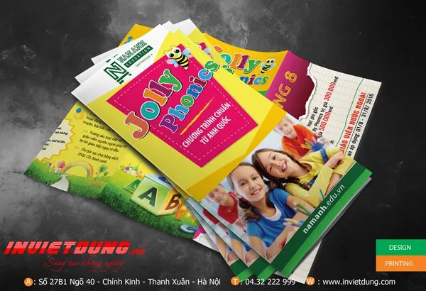 Mẫu poster quảng cáo trung tâm tiếng Anh trẻ em