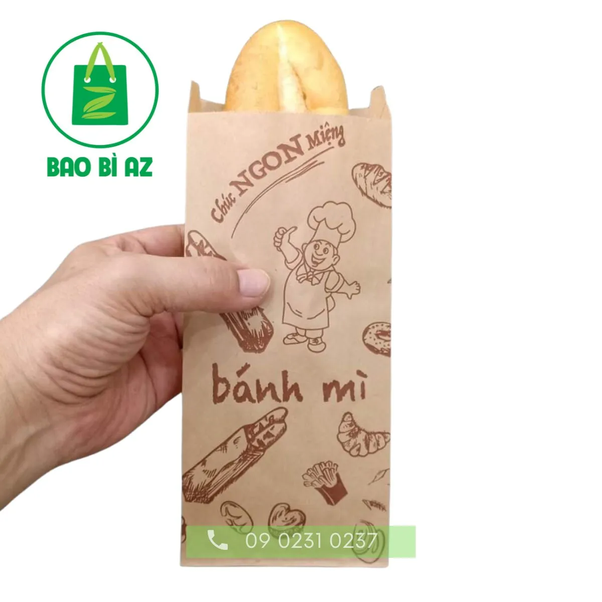 Quy trình in ấn túi giấy đựng bánh mì